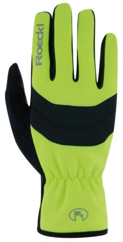 Roeckl Raiano Winter-Fahrradhandschuh - Black/fluo Yellow