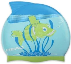 HEAD Meteor Kinder-Schwimmkappe - Blue Lime