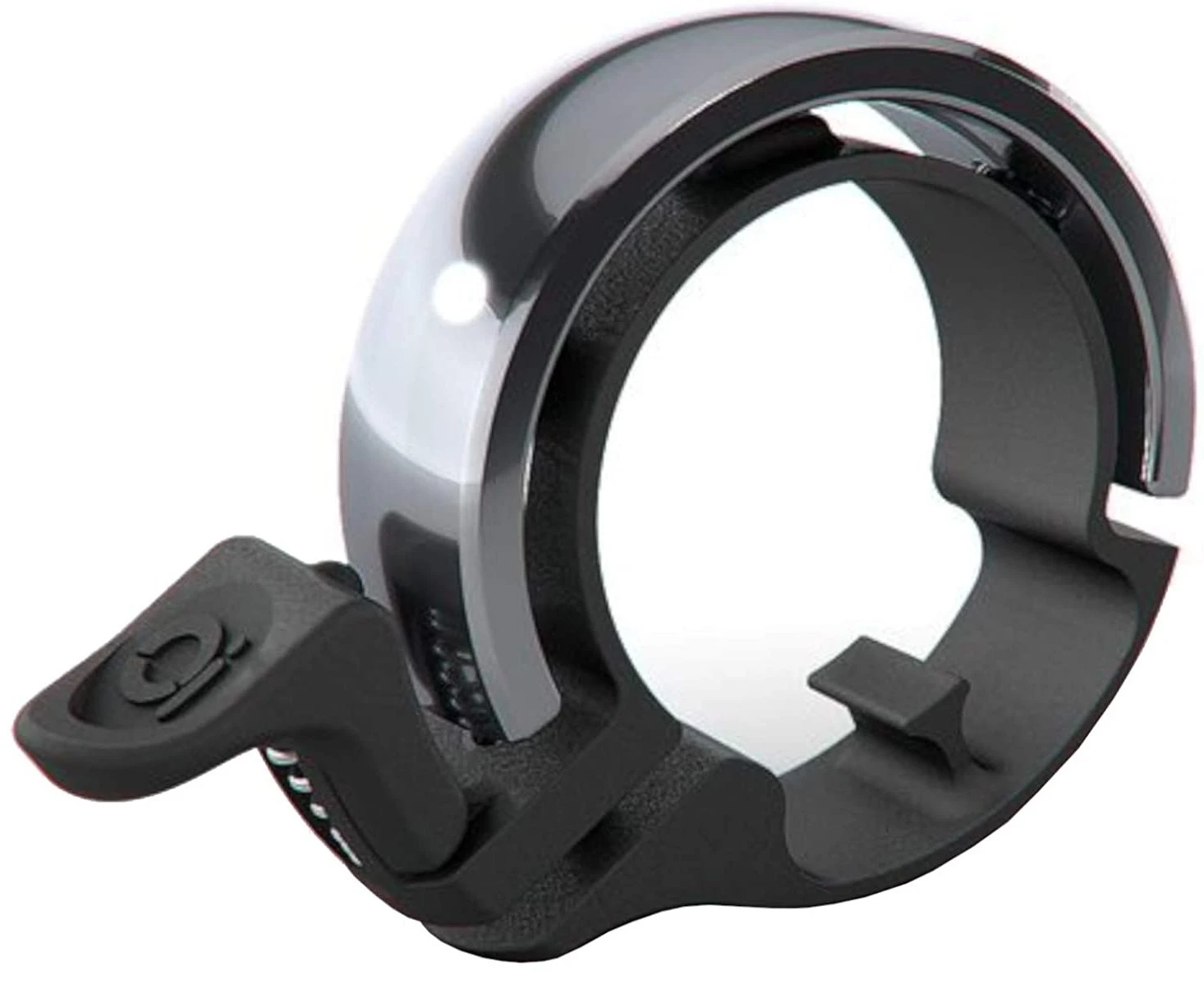 Knog Oi Classic Large Fahrradklingel, 23.8-31.8 Mm-black-silver Polished