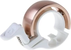 Knog Oi Classic Small Fahrradklingel, 22.2mm-white-brass