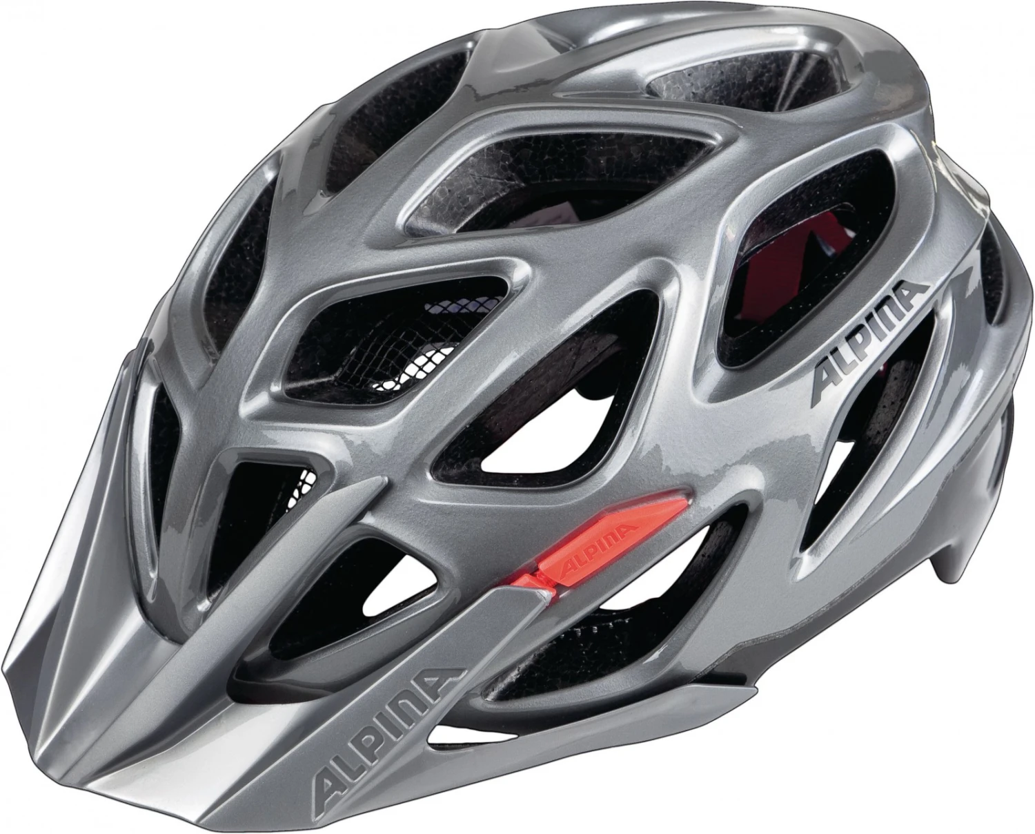Alpina Mythos 3.0 Fahrradhelm - Dark-silver Black-red