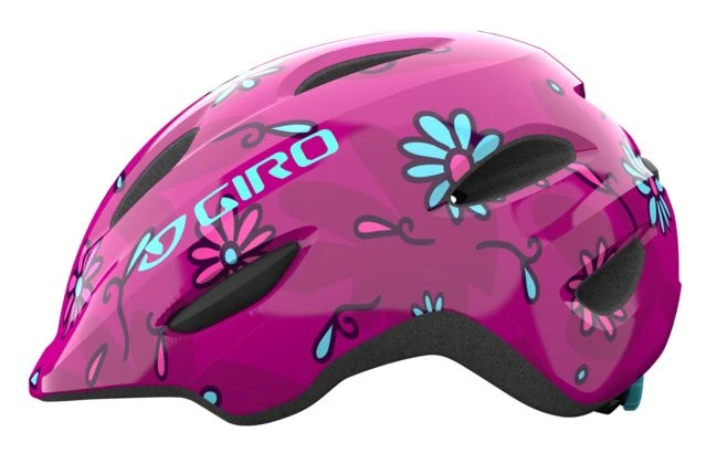Giro Scamp Kinder Fahrradhelm - Pink Street Sugar Daisies – Bild 4