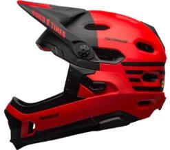 Bell Super DH Spherical MIPS Downhill-Helm - Mat/gloss Red Black Fasthouse