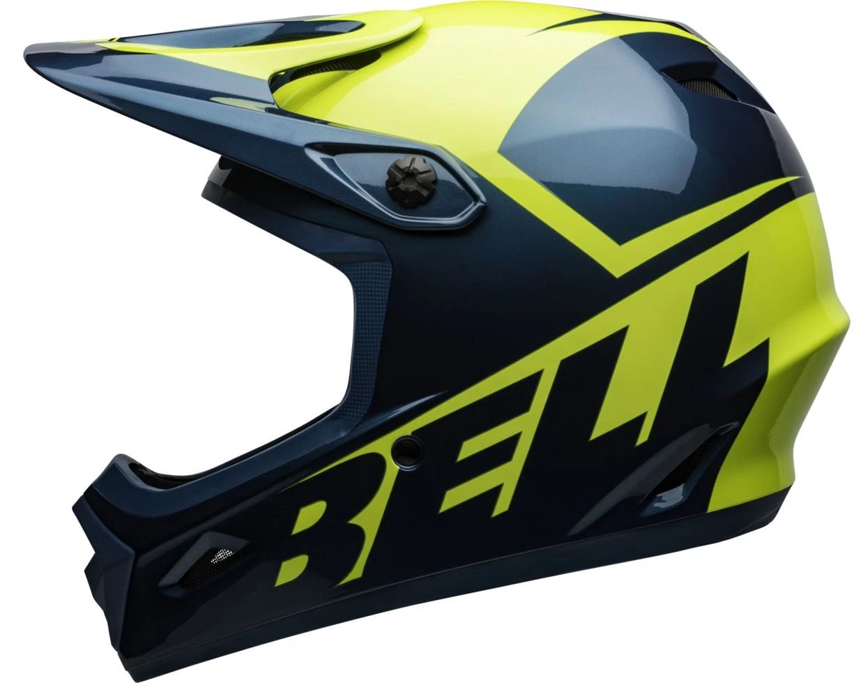 Bell Transfer BMX Downhill-Helm - Blue/hi-viz
