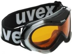 Uvex Hurricane Kinder-Skibrille - Silver Black Metallic