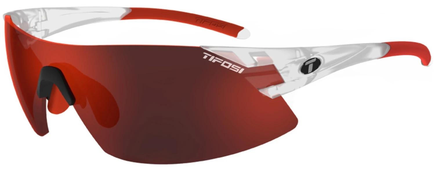TIFOSI Podium XC Interchange Sportbrille-Matte Crystal/Mirror Red