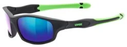 Uvex Sportstyle 507 Kinder-Sonnenbrille - Black Mat Green