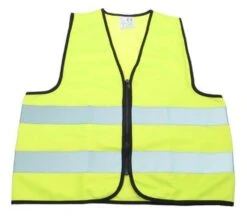 Filmer Kinder-Warnweste Mit Reißverschluss-Neon Gelb/Größe M