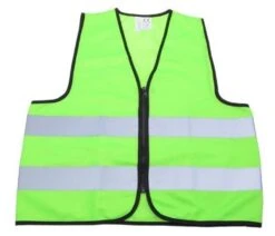 Filmer Kinder-Warnweste Mit Reißverschluss-Neon Grün/Größe M