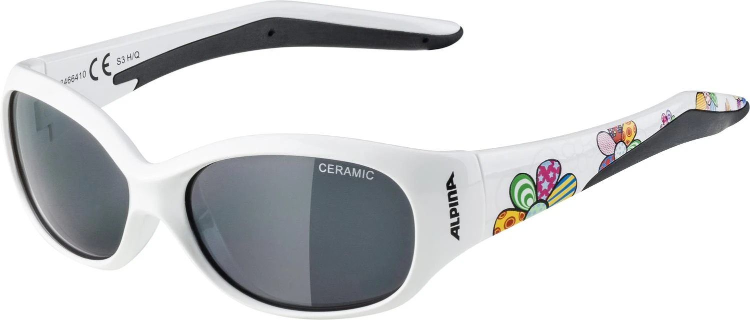 Alpina Flexxy Kids Kindersonnenbrille - White Flower Gloss