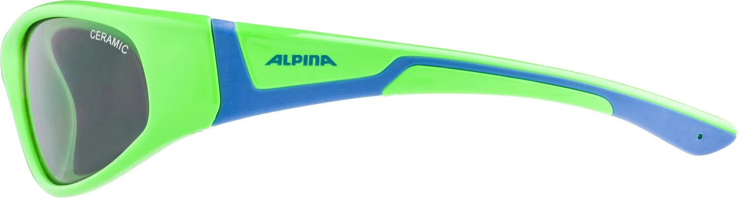 Alpina Flexxy Junior Kindersonnenbrille - Neon Green-blue Gloss – Bild 2
