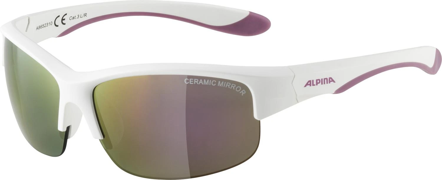 Alpina Flexxy Youth HR Sonnenbrille - White Purple Matt
