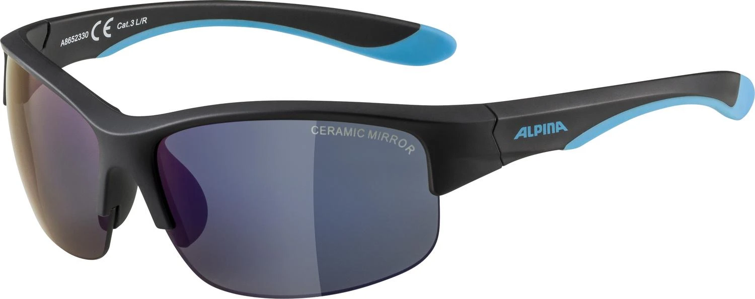 Alpina Flexxy Youth HR Sonnenbrille - Black Blue Matt