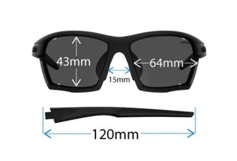 TIFOSI KILO Sportbrille-Black/White-Clarion Red Fototec – Bild 5