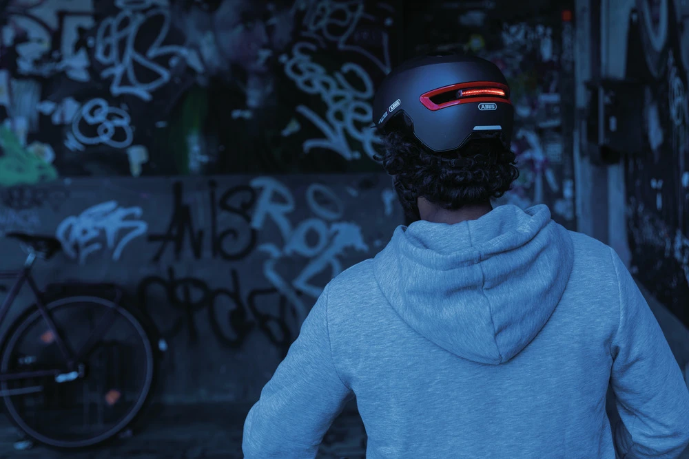 ABUS HUD-Y City- Fahrradhelm - Titan Mat – Bild 5