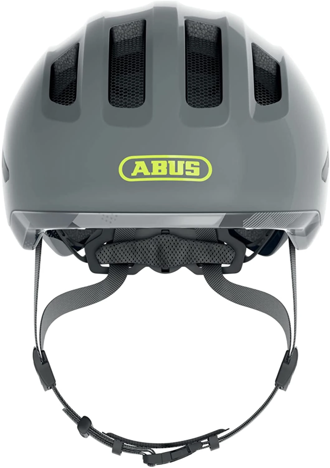 ABUS Smiley 3.0 ACE LED Kinder-Fahrradhelm - Shiny Grey – Bild 2