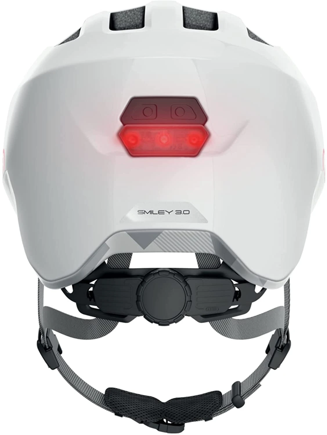ABUS Smiley 3.0 ACE LED Kinder-Fahrradhelm - White Shiny – Bild 3