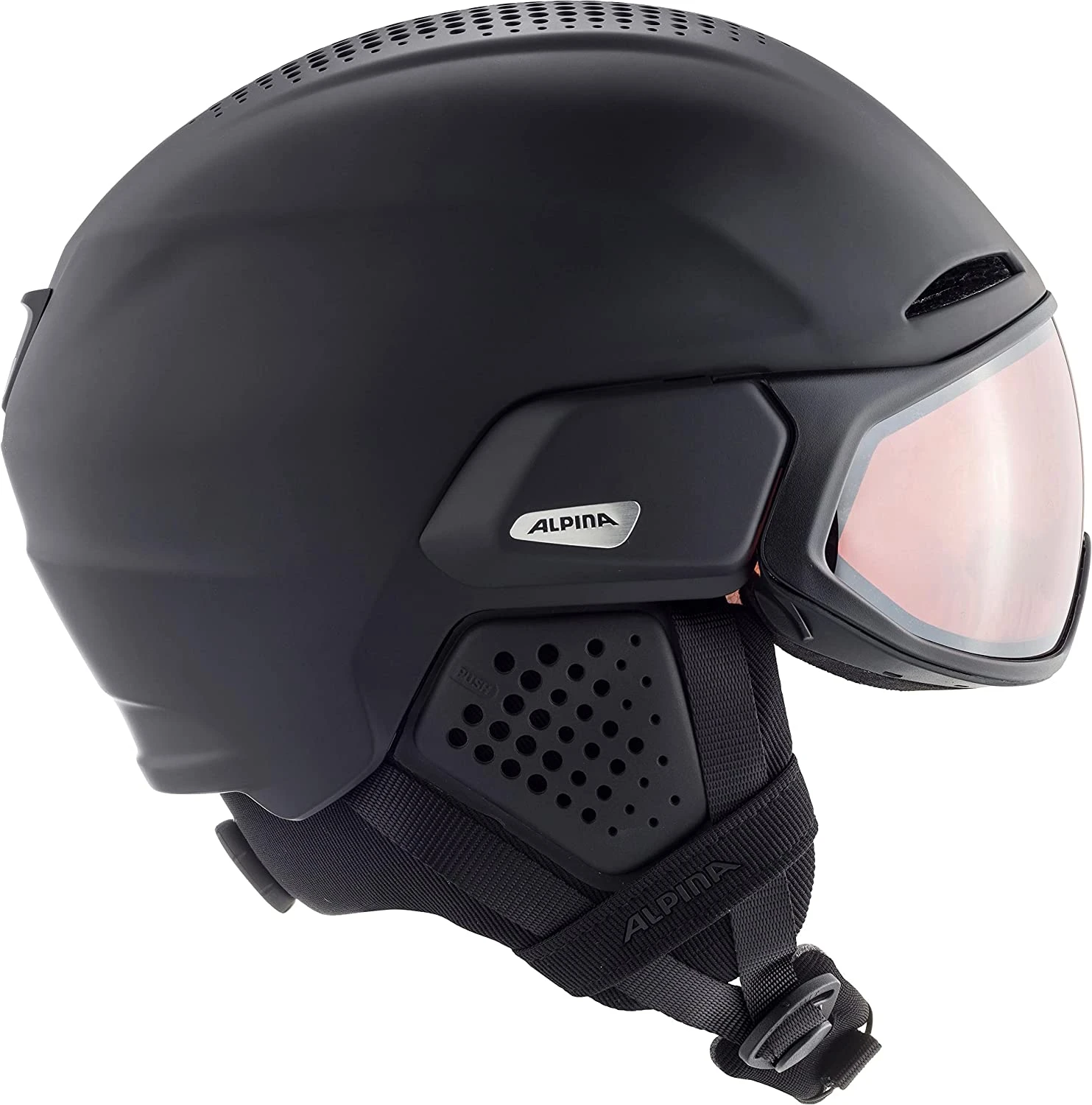 Alpina ORO QV MIPS Visier-Skihelm - Black Mat – Bild 3