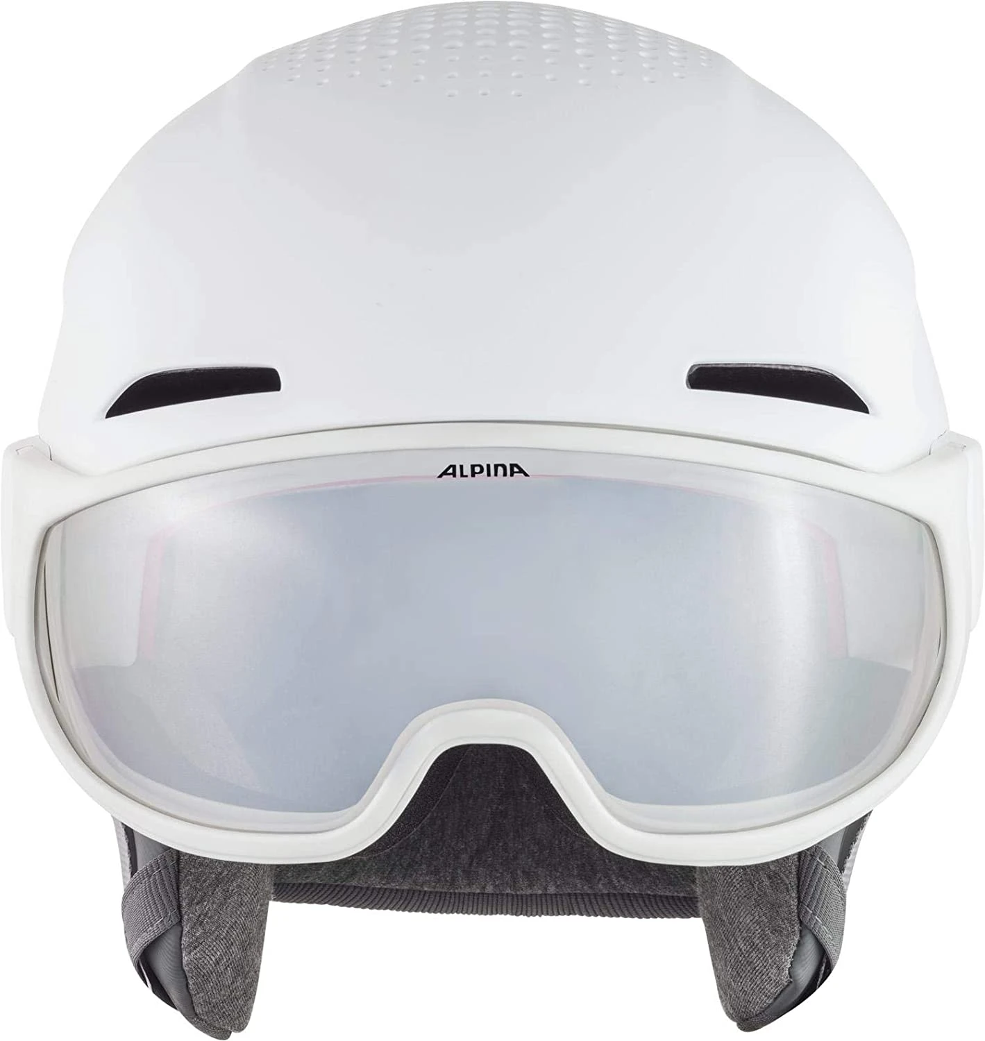 Alpina ALTO V Visier Skihelm - White Mat – Bild 2