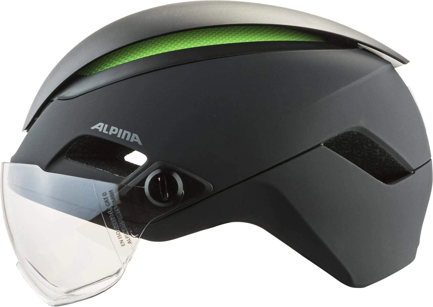 Alpina Altona M Visier-Fahrradhelm - Black Matt – Bild 3