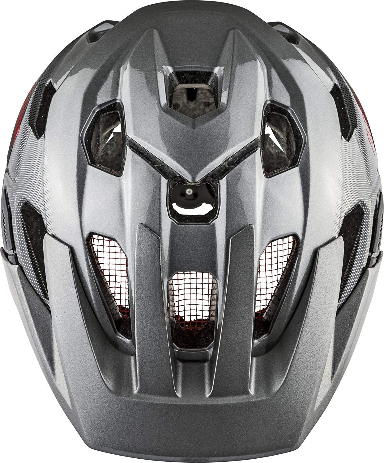 Alpina Anzana Fahrradhelm - Dark Silver Black Red – Bild 2