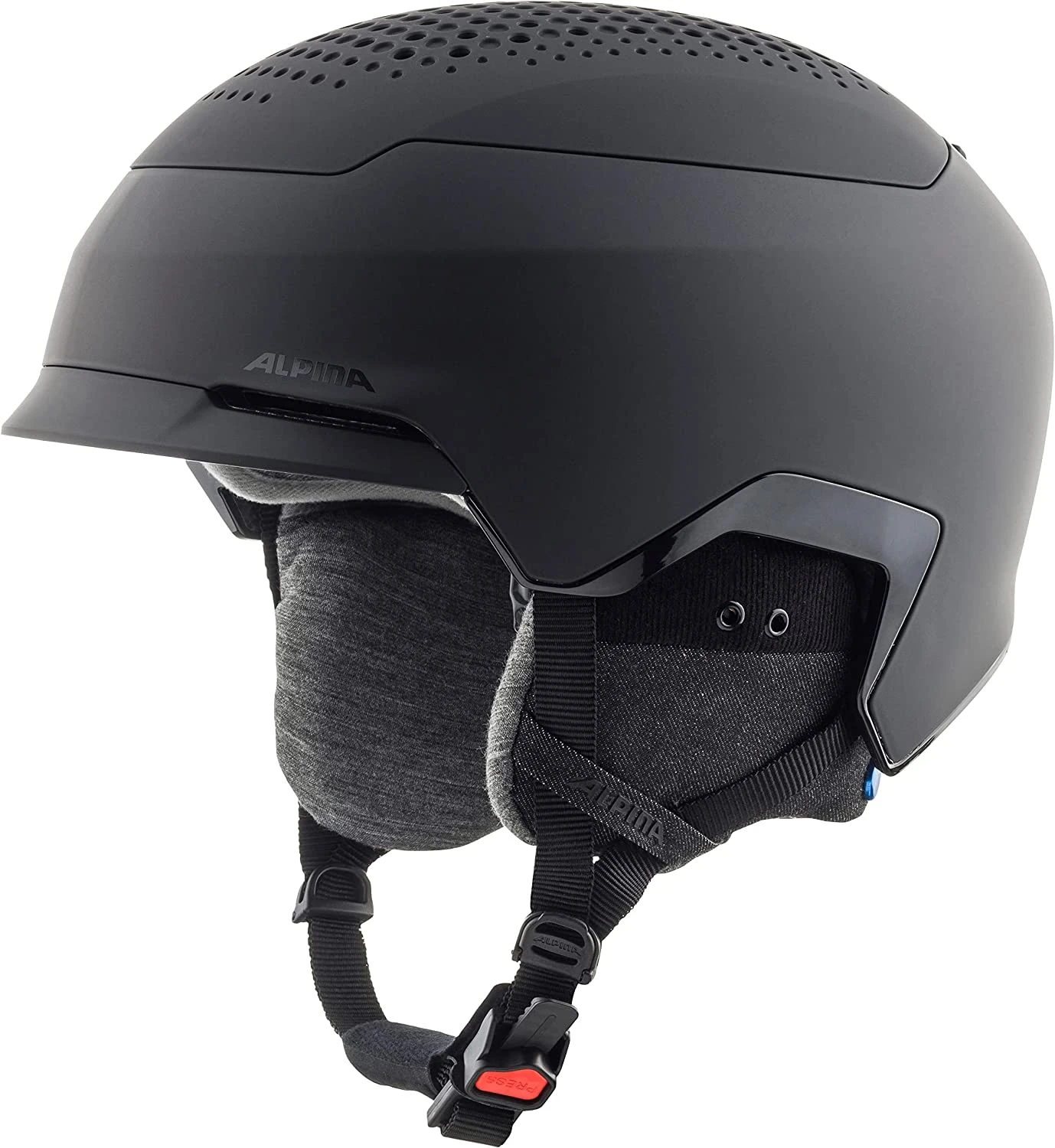 Alpina Banff MIPS Skihelm - Black Mat