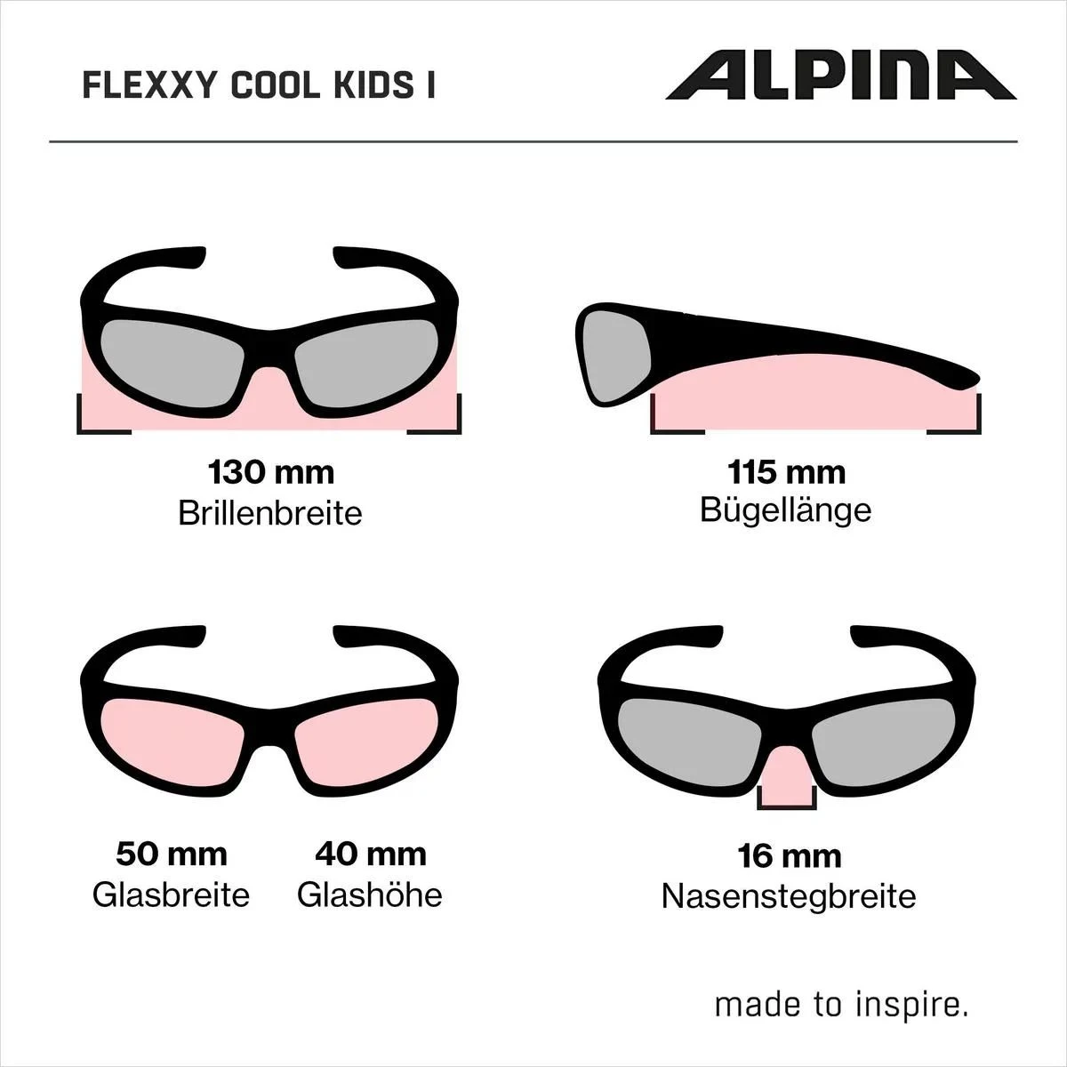 Alpina Flexxy Cool Kids I - Black Neon Gloss – Bild 5