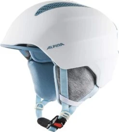 Alpina Grand Jr Skihelm-white-skyblue Matt