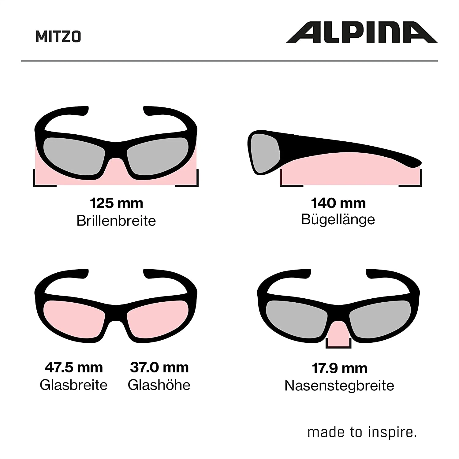 Alpina Mitzo Kinder-Sonnenbrille - Neon Yellow Matt – Bild 5