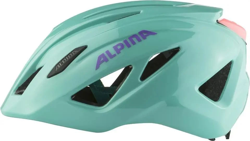 Alpina Pico Flash Kinder Fahrradhelm - Turquoise Gloss (glänzend) – Bild 4