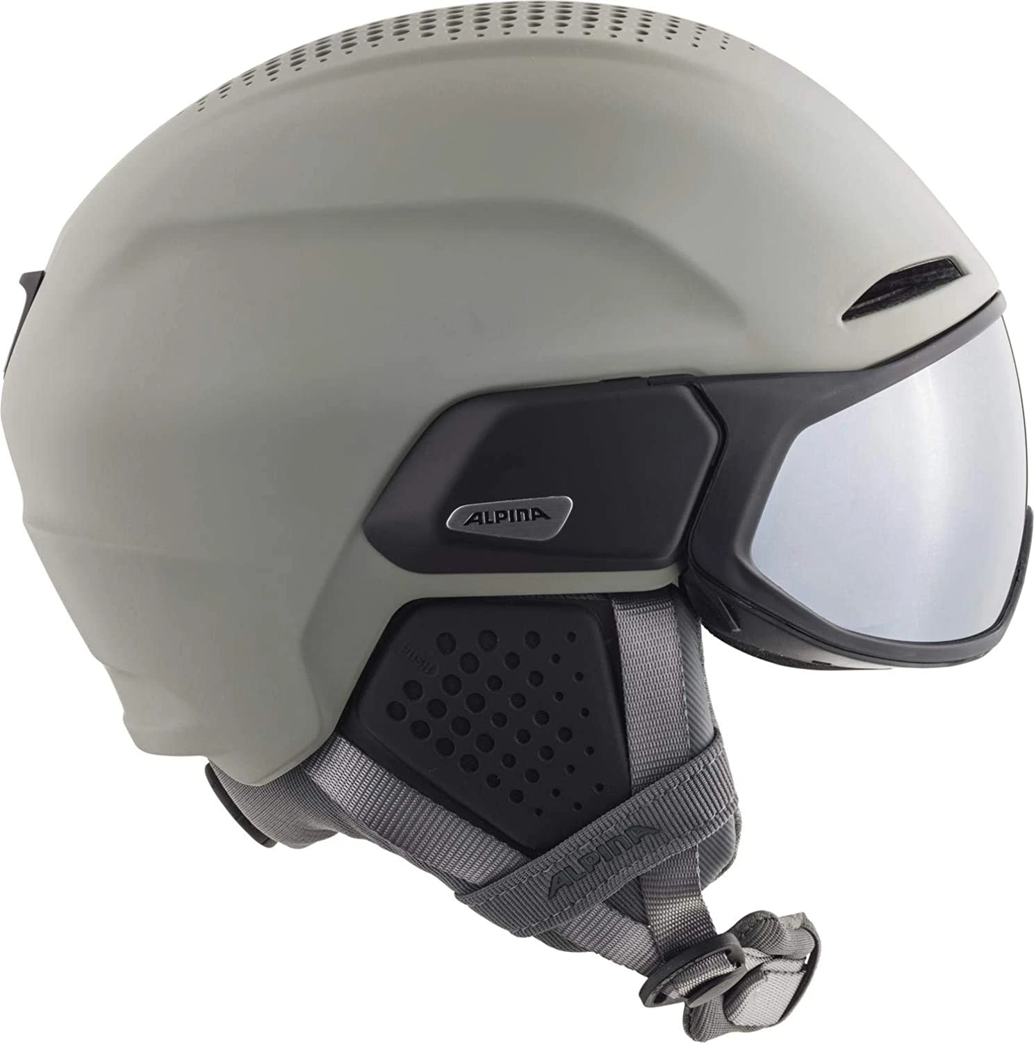 Alpina ALTO Q-LITE Visier Skihelm - Moon-grey Mat – Bild 3