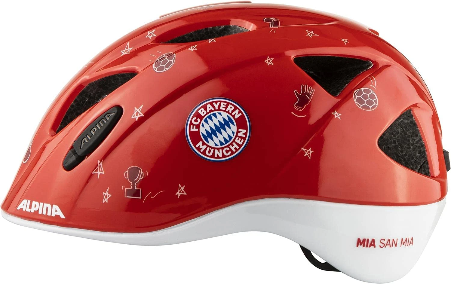 Alpina Ximo FCB Kinder Fahrradhelm - FC Bayern München – Bild 3