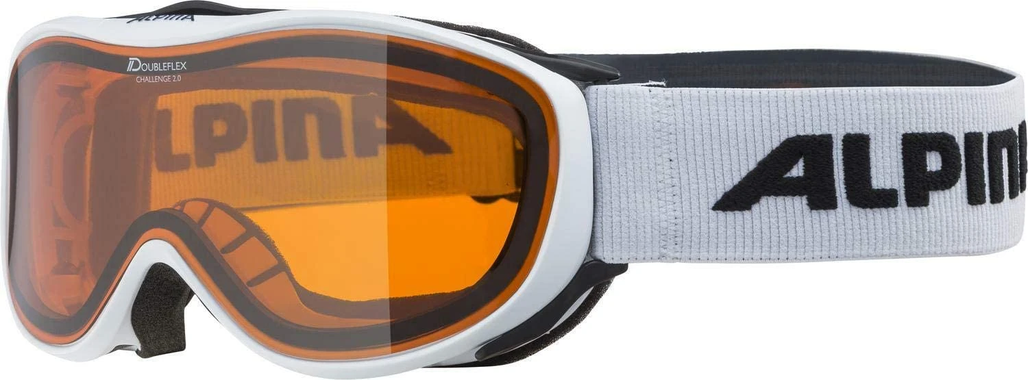 Alpina CHALLENGE 2.0 Skibrille - White-white Mat