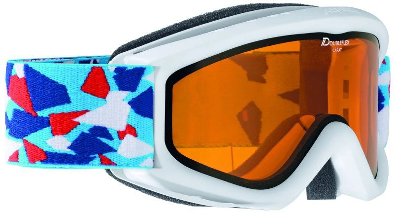 Alpina Kinder Skibrille Carat D - White Konfeti