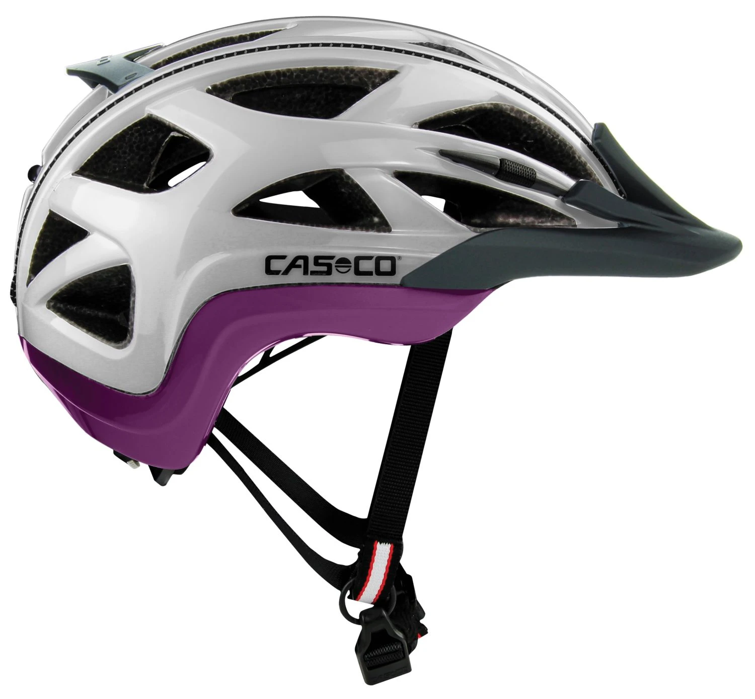 CASCO Activ 2 Fahrradhelm - Silber Lila