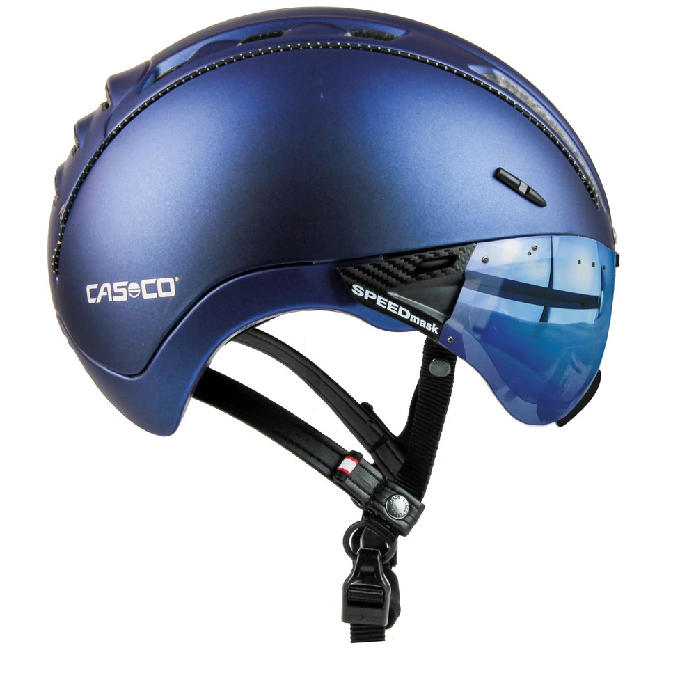 CASCO Roadster Plus Visier Fahrradhelm - Navy Metallic