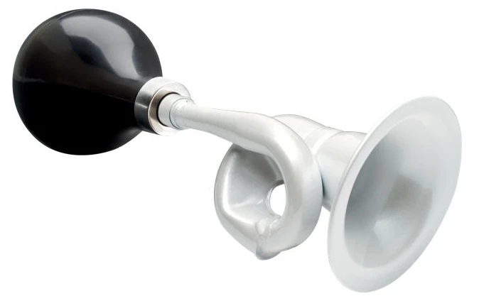 Electra Fahrrad-Hupe - Bugle Horn Metallic Pearl White