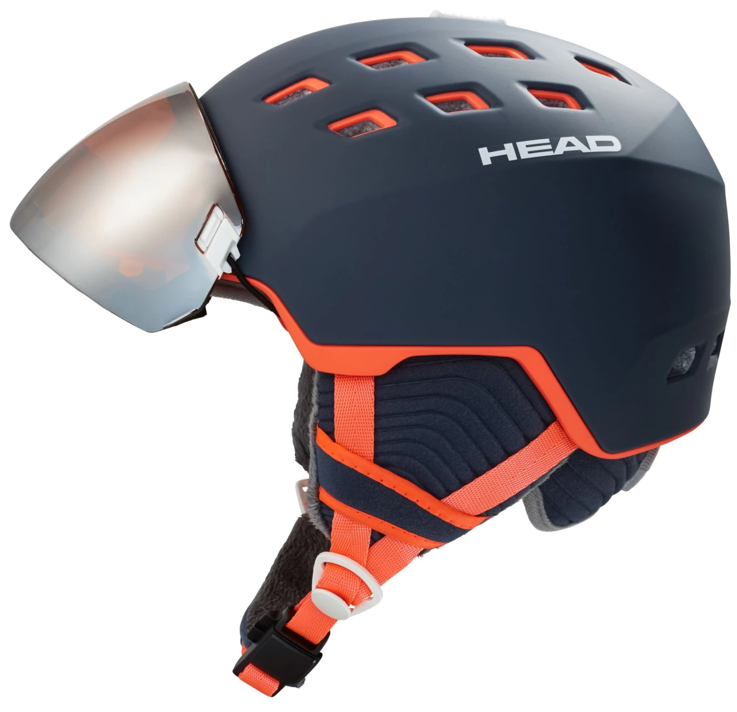 HEAD RACHEL Visier-Skihelm - Blue-salmon Mat – Bild 2