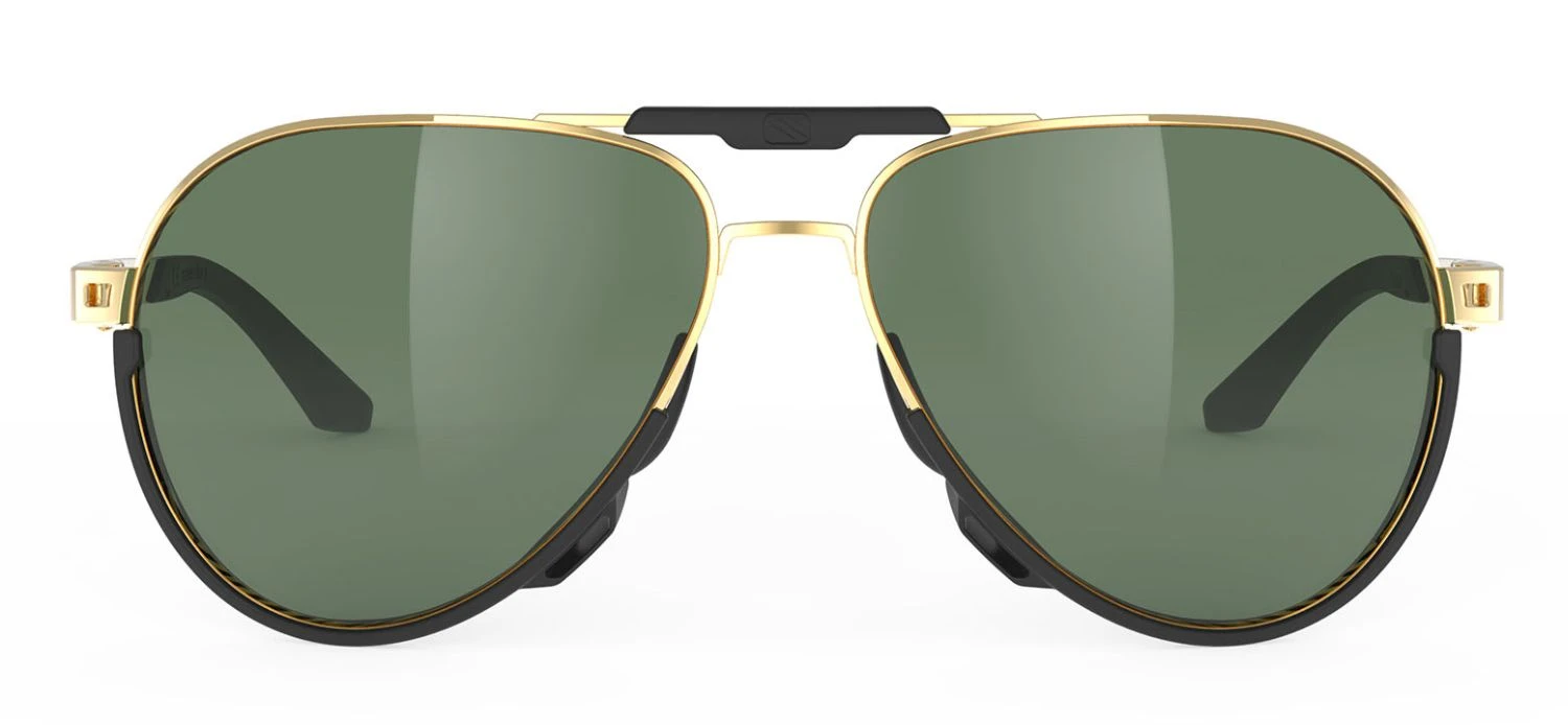 Rudy Project Skytrail Piloten-Sonnenbrille - Ligth Gold Shiny / Green – Bild 2