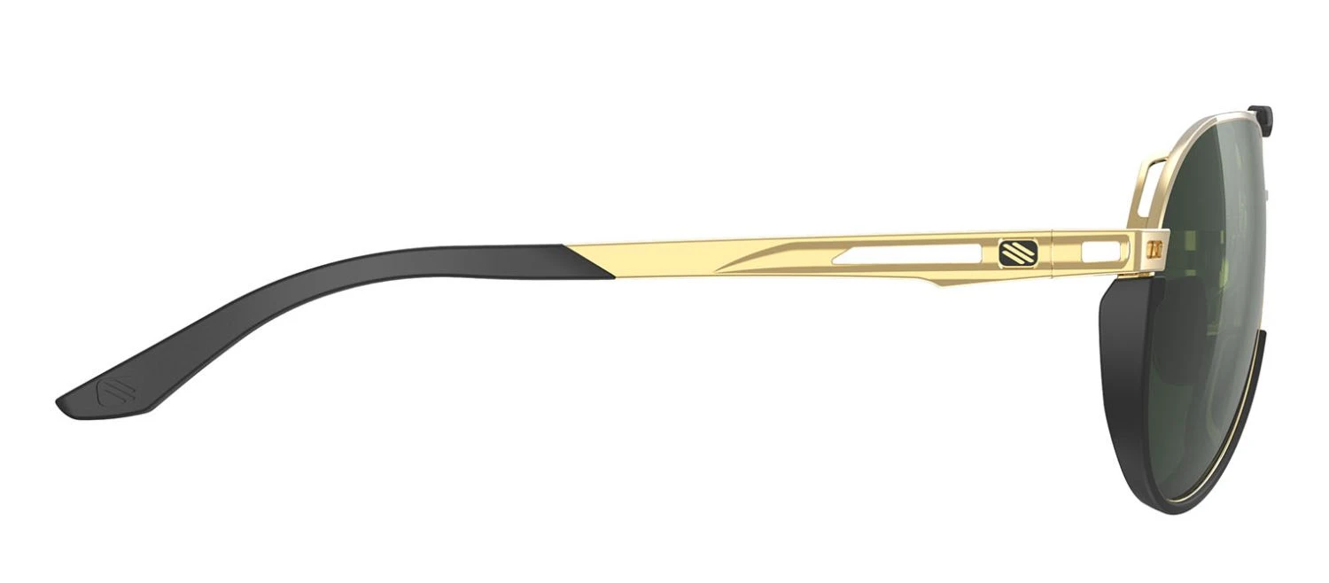 Rudy Project Skytrail Piloten-Sonnenbrille - Ligth Gold Shiny / Green – Bild 4