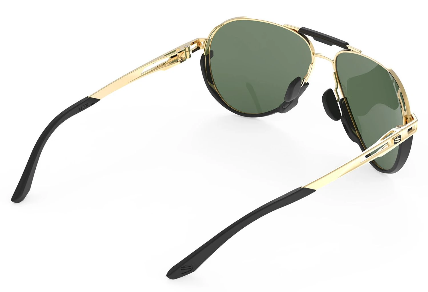 Rudy Project Skytrail Piloten-Sonnenbrille - Ligth Gold Shiny / Green – Bild 5