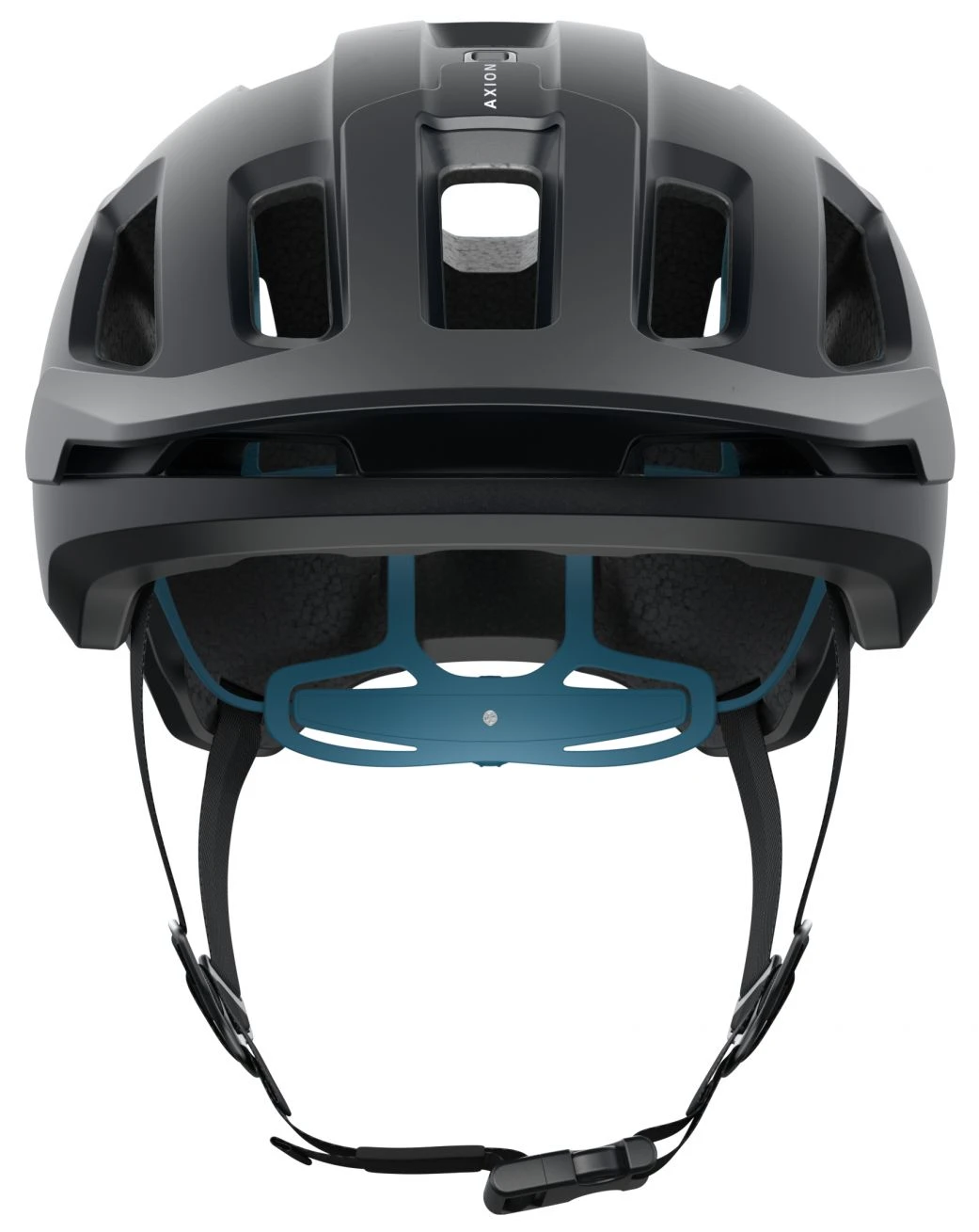 POC Axion Spin MTB-Fahrradhelm-Helm - Uranium Black/Basalt Blue Matt – Bild 2