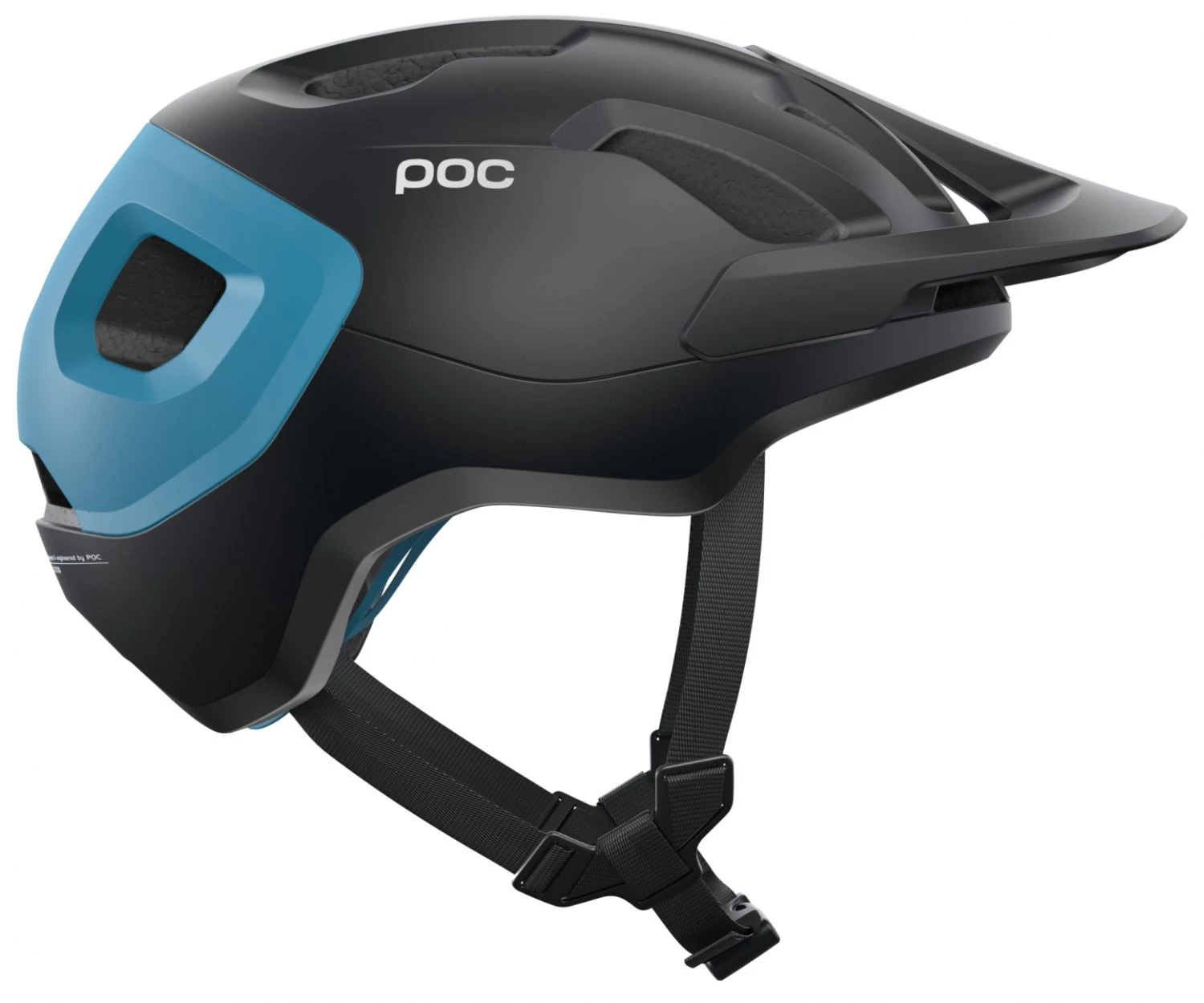 POC Axion Spin MTB-Fahrradhelm-Helm - Uranium Black/Basalt Blue Matt – Bild 3