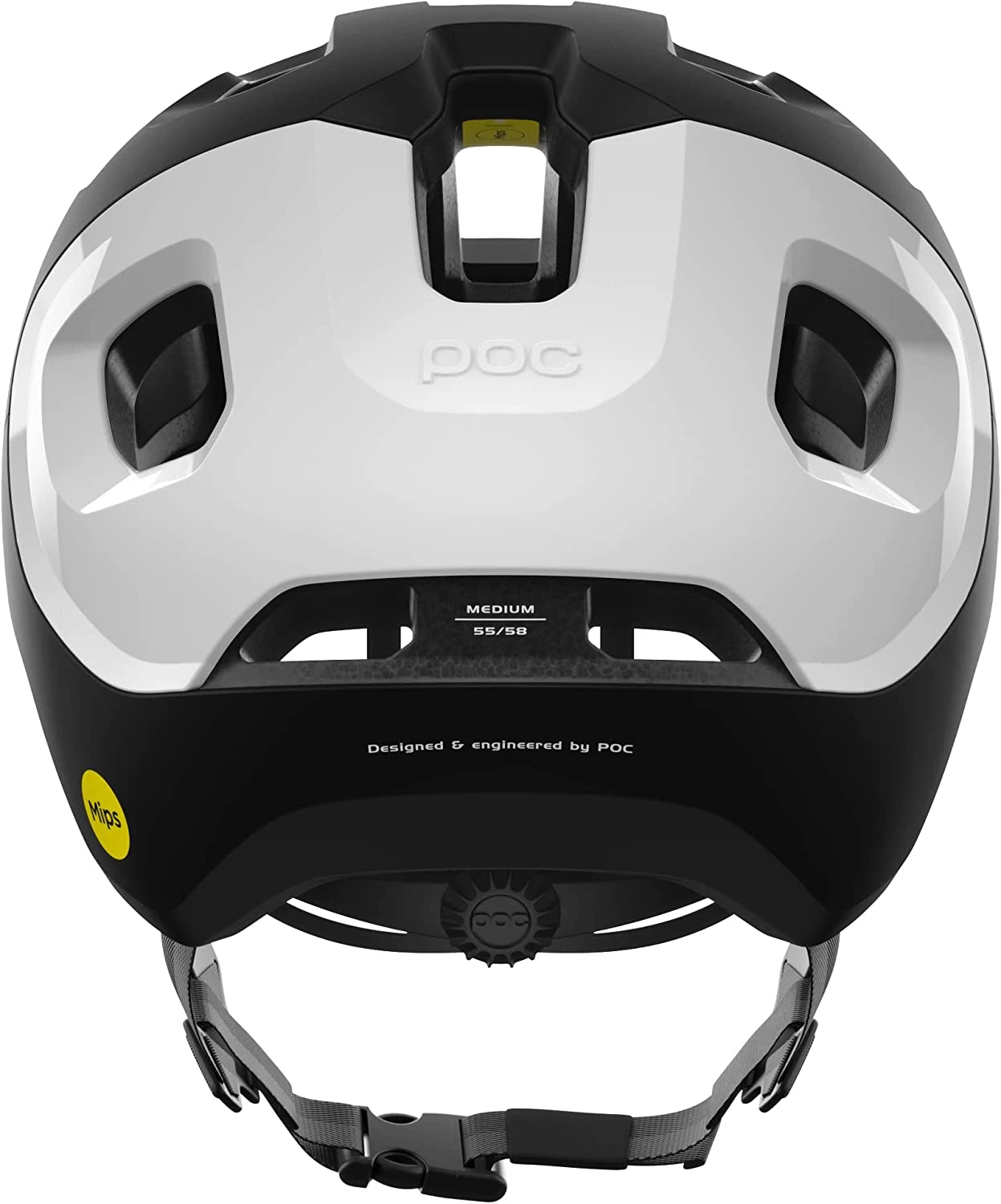 POC Axion Race MIPS MTB-Fahrradhelm-Helm - Uranium Black Matt/Hydrogen White – Bild 4
