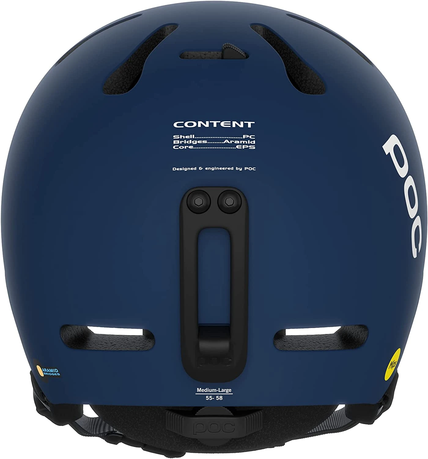 POC Fornix MIPS Skihelm - Lead Blue Matt – Bild 4