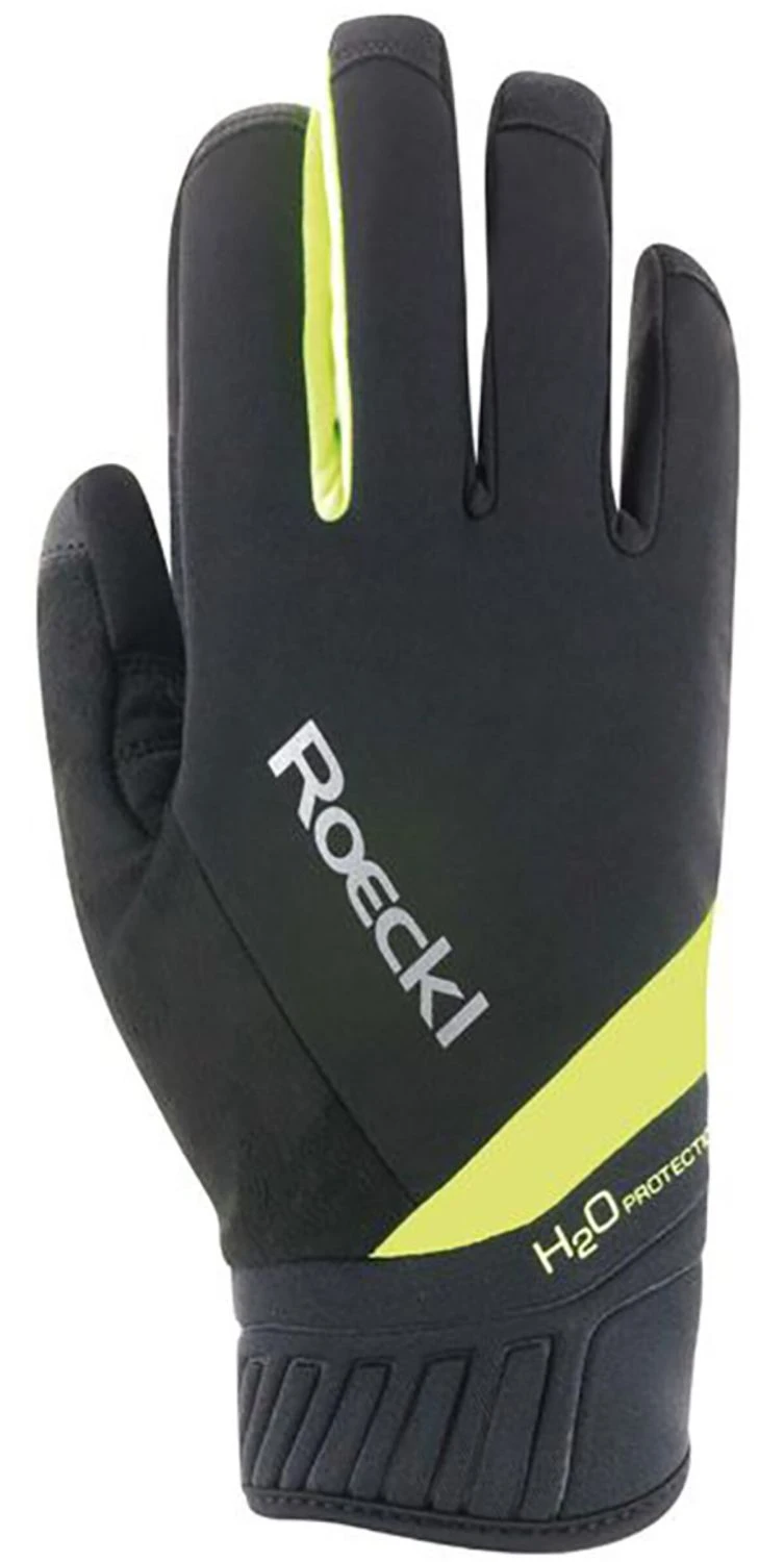 Roeckl Ranten Fahrrad-Handschuh - Black/fluo Yellow