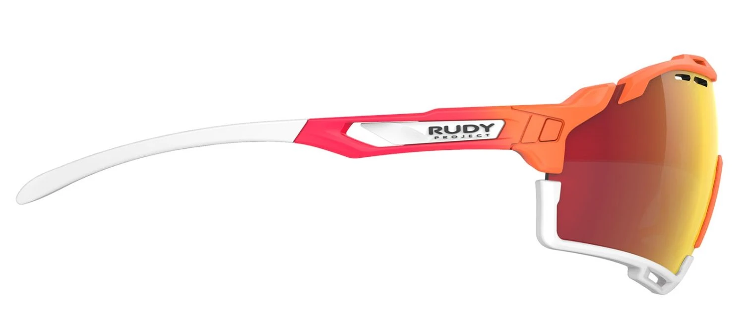 Rudy Project Cutline Sportbrille - Mandarin Fade/coral Matt/Multilaser Red – Bild 4