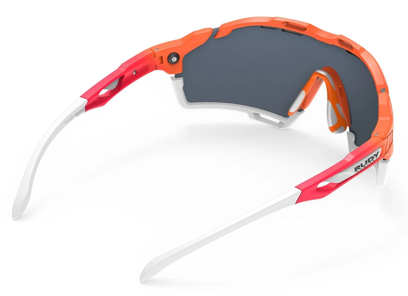 Rudy Project Cutline Sportbrille - Mandarin Fade/coral Matt/Multilaser Red – Bild 5