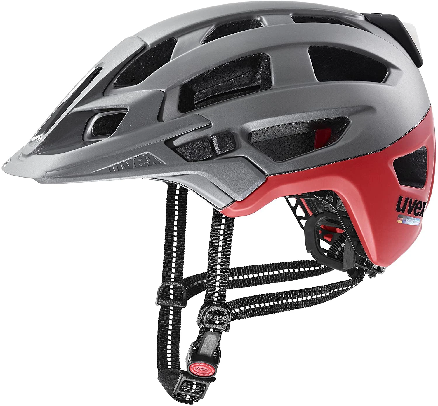 Uvex Finale 2.0 Light Fahrradhelm-silver Red Mat – Bild 2