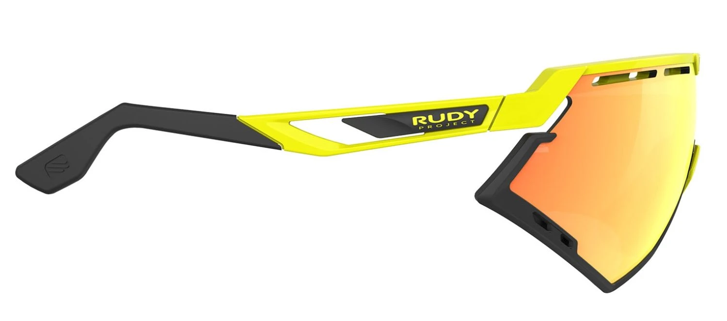 Rudy Project Defender Sportbrille - Yellow Fluo Gloss/ML Orange – Bild 4